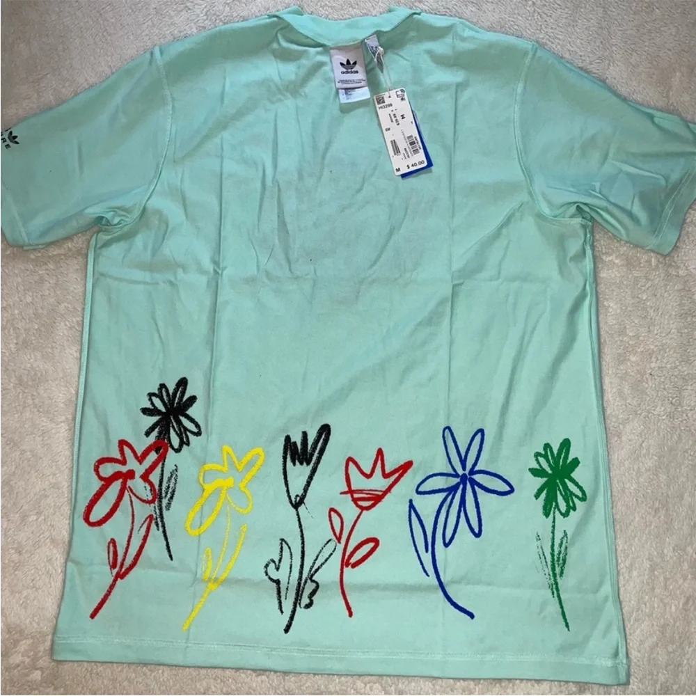 adidas x Sean Wotherspoon Superturf Reversible Tee in Clear Mint - Picture 6 of 7